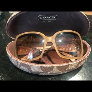 Like New-Coach Sunglasses-Carmel Swarovski detail
